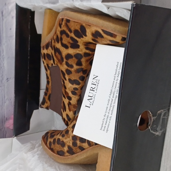 Lauren Ralph Lauren Mariana Boot Calf Hair NIB - Picture 9 of 13